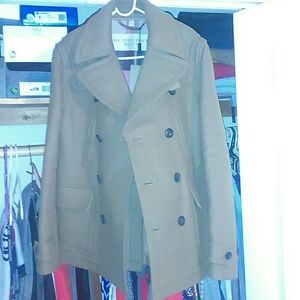 Men Brantford Burberry Brit PeaCoat